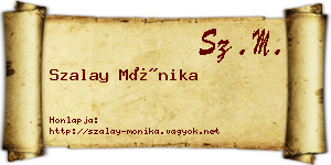 Szalay Mónika névjegykártya